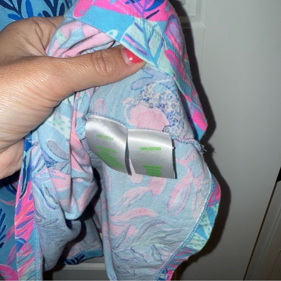 Lilly Pulitzer Multicolor Floral Long Sleeve Dress xxl my favorite spot pink - Picture 4 of 7